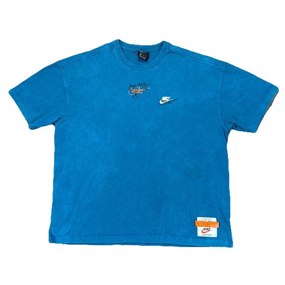 Nike Sportswear Wash Drip Tee Swoosh Logo Short Sleeve T-Shirt XL - DC2729-301 - Picture 1 of 7